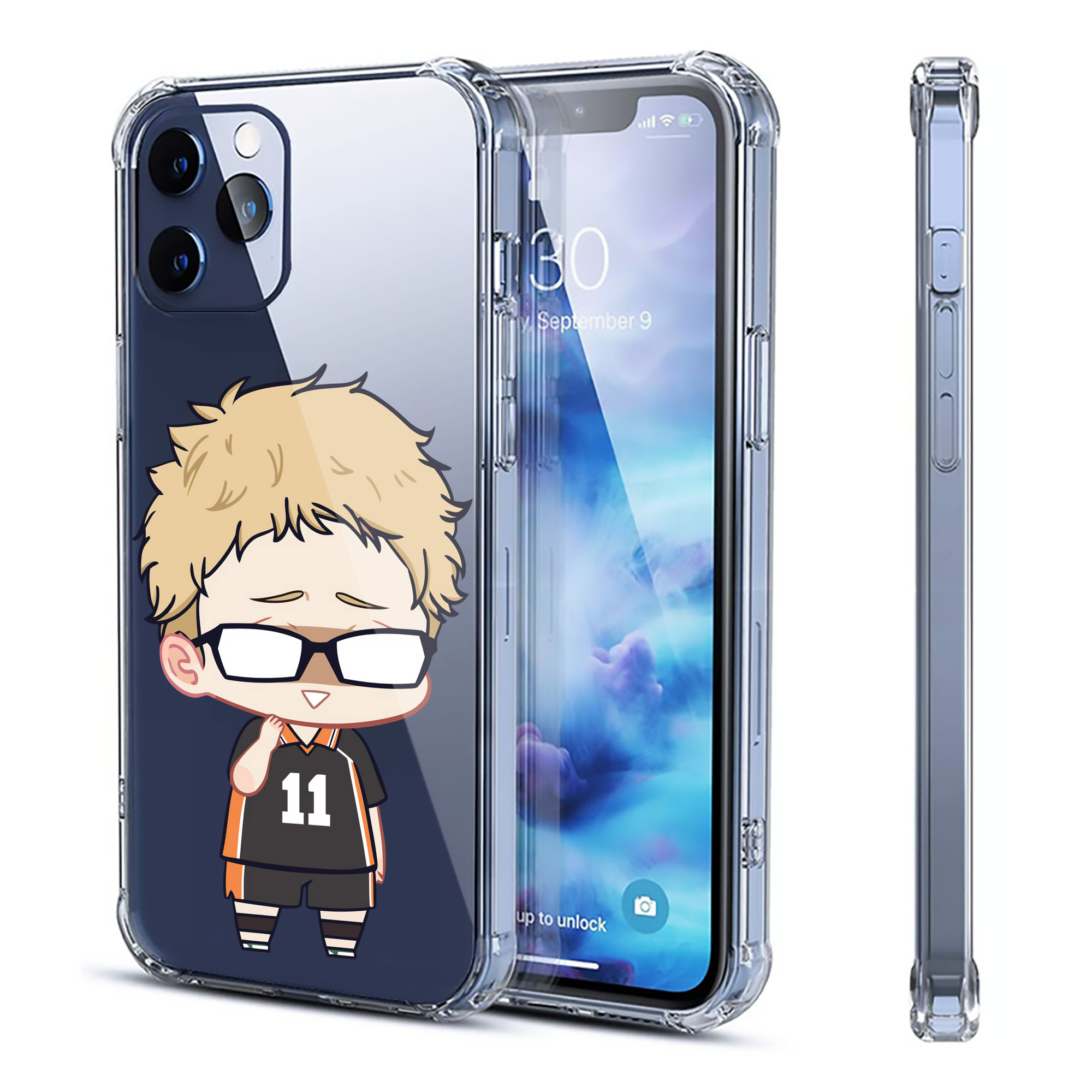 （画像用） ハイキュー!! Haikyu!! 【iPhone 12シリーズ対応】透明スマホケース（クリアソフトケース）